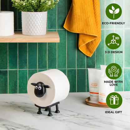 🐑 Juh alakú WC-papír-tartó – Vidám és praktikus kiegészítő a fürdőszobába
