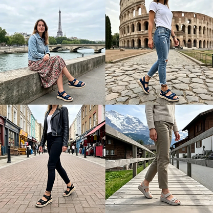 ⏰ Ultimo giorno! Sconto del 50%! Non perderti i sandali ortopedici dal design ergonomico! ✅ Efficace assorbimento degli urti ✅ Comfort e supporto per i tuoi piedi, creati appositamente per le donne.