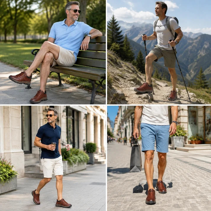 🎁Ultimo giorno per approfittare dello sconto del 50%, non perdertelo! ⏰Realizzate in pelle di vitello australiana🐂Supporto per il piede - allevia il dolore ai piedi✅Impermeabili e antiscivolo, comode da indossare✅Eleganti e versatili.