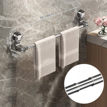 🚿 Nem akarsz fúrni a csempébe? – Állítható törülközőtartó tapadókoronggal, fúrás nélkül