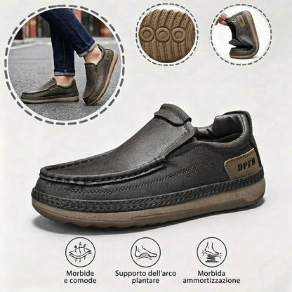 🎁Ultimo giorno per approfittare dello sconto del 50%, non perdertelo! ⏰Realizzate in pelle di vitello australiana🐂Supporto per il piede - allevia il dolore ai piedi✅Impermeabili e antiscivolo, comode da indossare✅Eleganti e versatili.