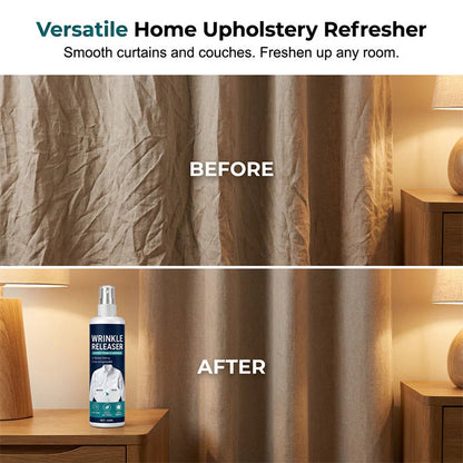 🧳 Az utazás során összegyűrt ruhák kellemetlenek? – Ez a spray gyorsan kisimítja a szöveteket anélkül, hogy vasalóra lenne szükség.