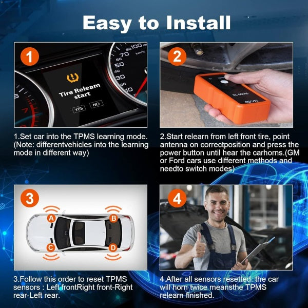 TPMS érzékelő visszaállító eszköz | VAXMOR
