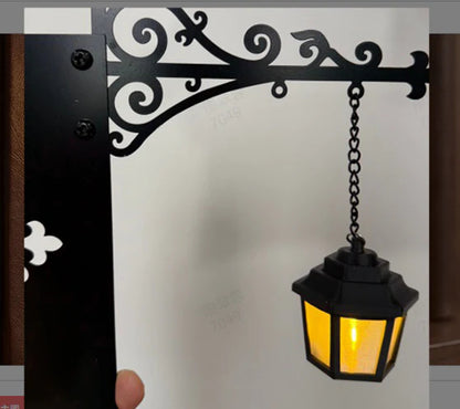 Miniatűr retro utcai lámpa könyvtámasz-lámpa | RETROGLOW