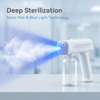 💧A hagyományos permetezők egyenetlenül oszlatják el a fertőtlenítőszert? – Ez a nano-mist technológia finom ködként fedi be a felületeket.