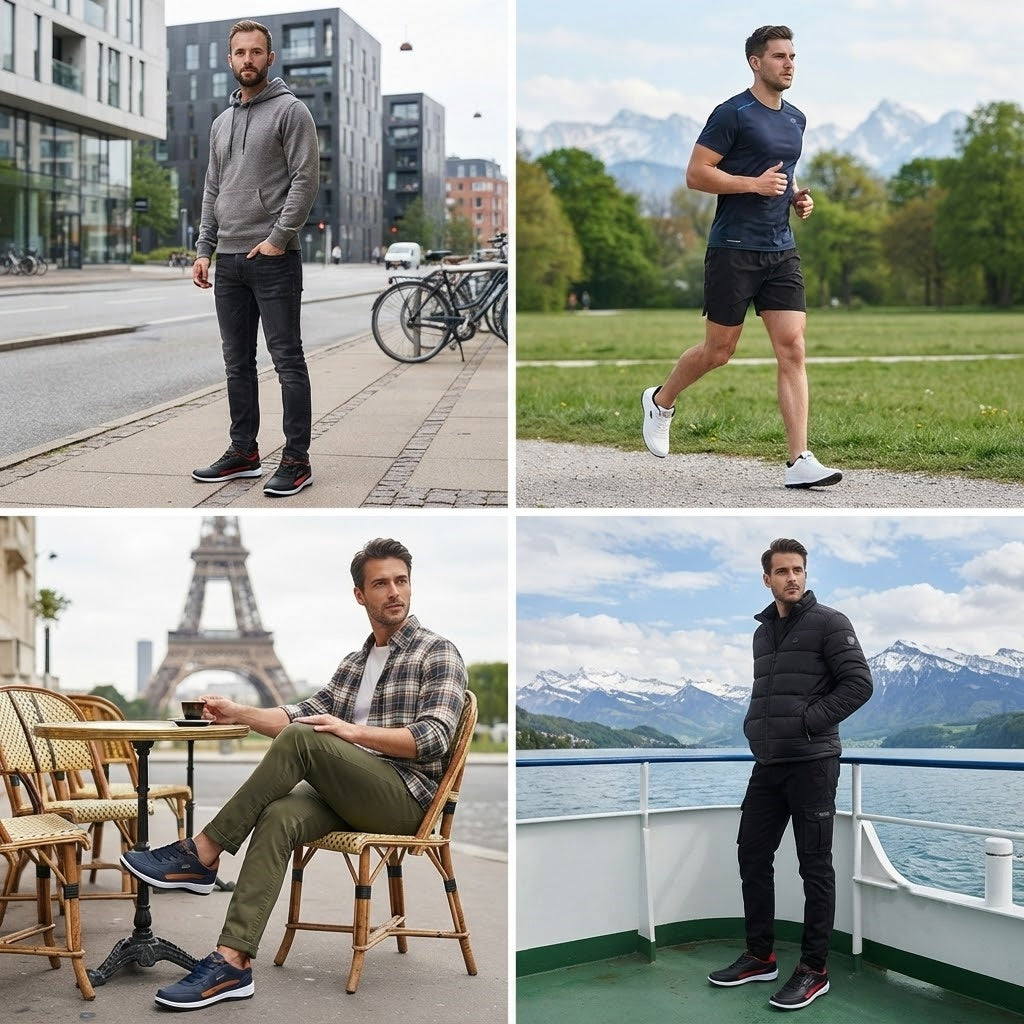 🎁Ultimo giorno per approfittare dello sconto del 50%, non perdertelo! ⏰Realizzate in pelle di vitello australiana🐂Supporto per il piede - allevia il dolore ai piedi✅Impermeabili e antiscivolo, comode da indossare✅Eleganti e versatili.