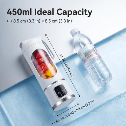 🥤 Nincs időd reggel gyümölcslevet készíteni? – 450 ml-es vezeték nélküli centrifuga-pohár!