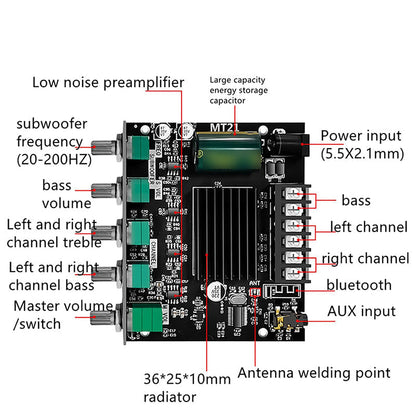Bluetooth 2.1-es audioerősítő modul | BLUEX