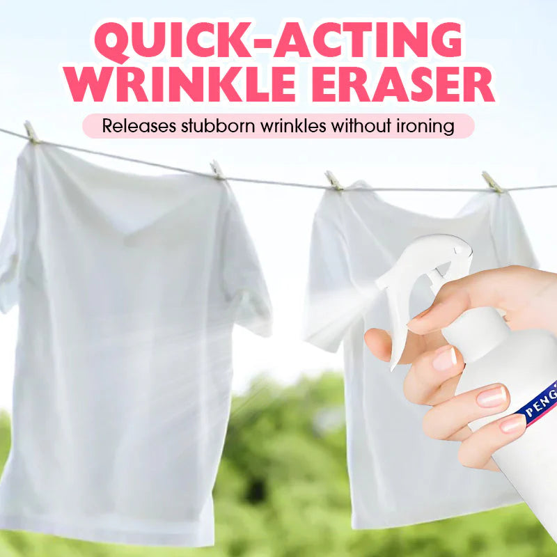 🌿 Utálsz vasalni? – Ránctalanító spray kíméletes szövetekhez, vasalás nélkül!