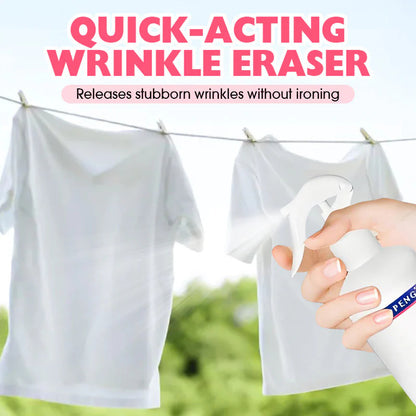 🌿 Utálsz vasalni? – Ránctalanító spray kíméletes szövetekhez, vasalás nélkül!