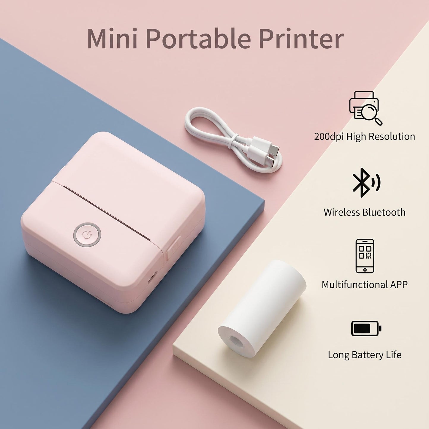 📄 Sürgős dokumentumot vagy fényképet kell kinyomtatnod, de nincs nyomtató a közelben? – Ez a mini nyomtató Bluetooth segítségével azonnal nyomtat