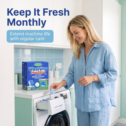 🧼 A mosógép belső részeiben lerakódások és szagok keletkeznek? – Ezek a tabletták mélytisztítanak és frissítenek