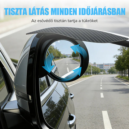 🚗 Az oldalsó tükrök nem mutatnak mindent? – Állítható holttér tükör esővédővel!