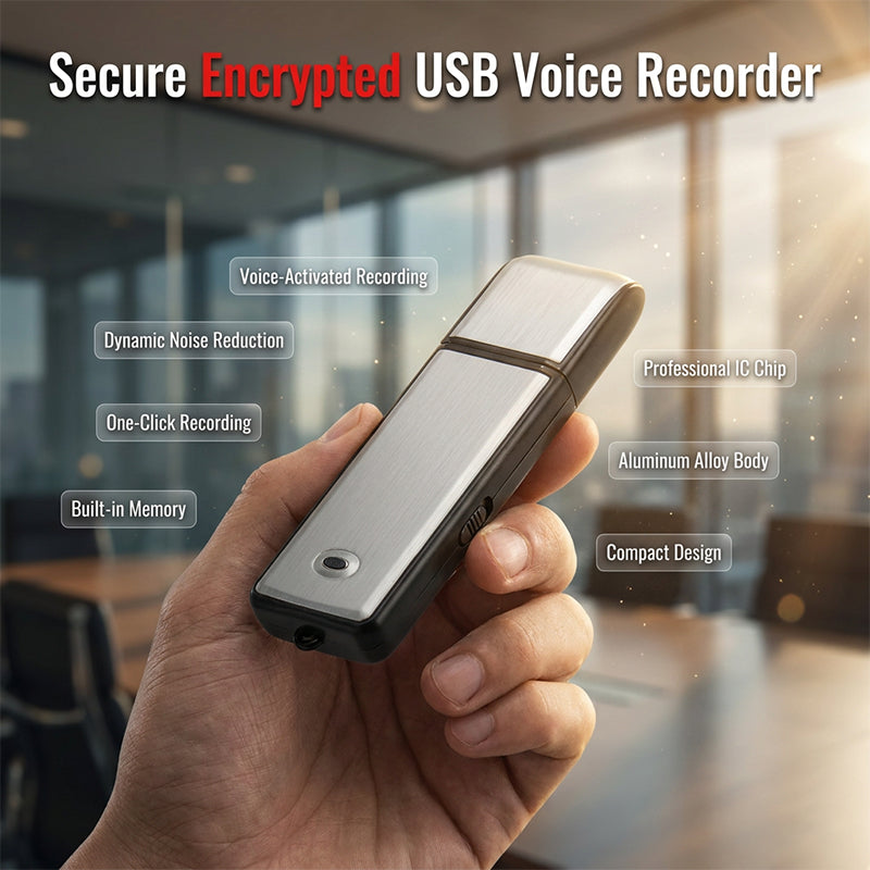 Hordozható USB hangrögzítő zajszűréssel | VELTRIX