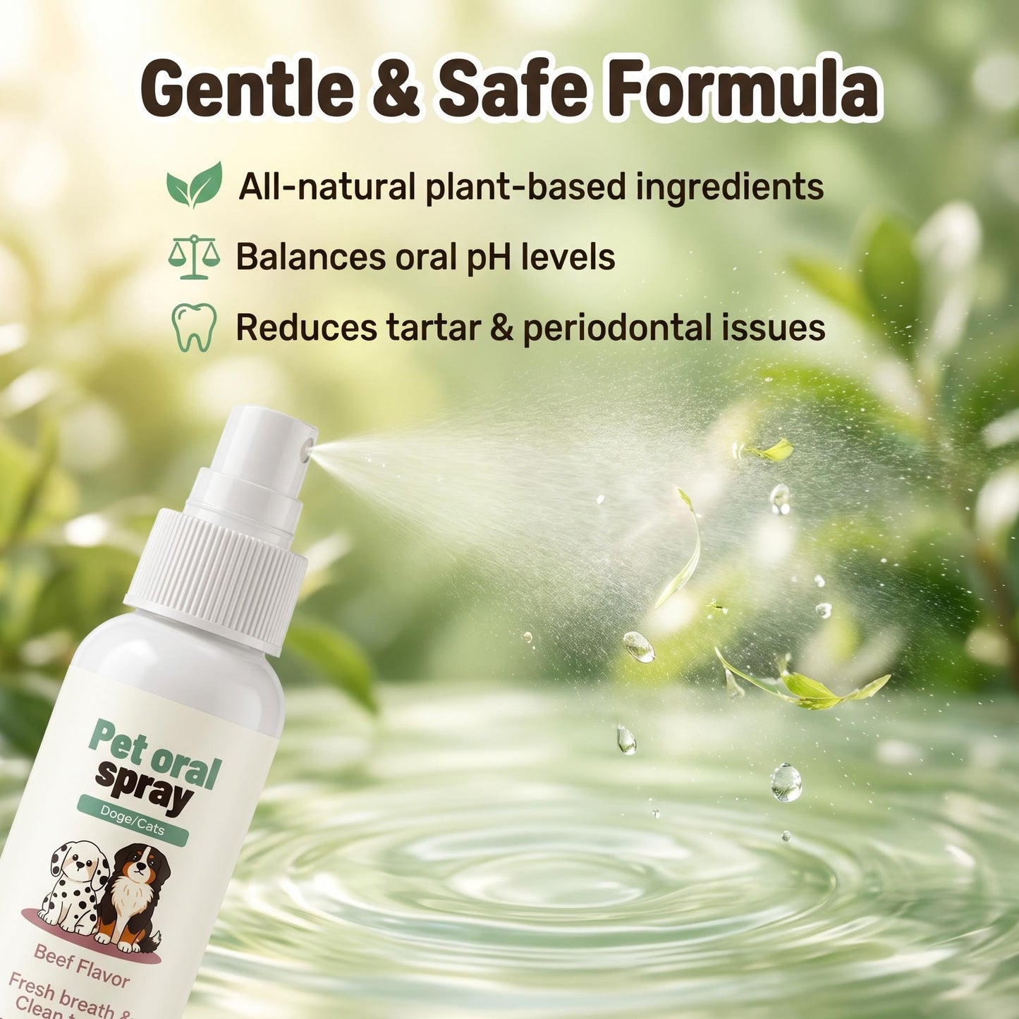 🦷 A kutyád vagy macskád lehelete kellemetlen, a fogkefe használata meg harc? – Ez a spray segíthet