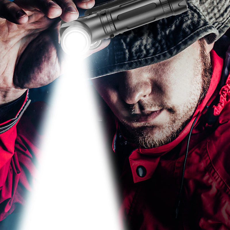 🔦 Sötétben dolgozol, de nincs szabad kezed? – 90°-ban forgatható LED fejlámpa és zseblámpa!