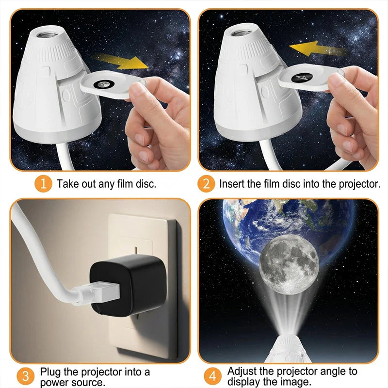 🌌 Planetáriumi projektor – Hozd be a csillagos eget a szobádba!