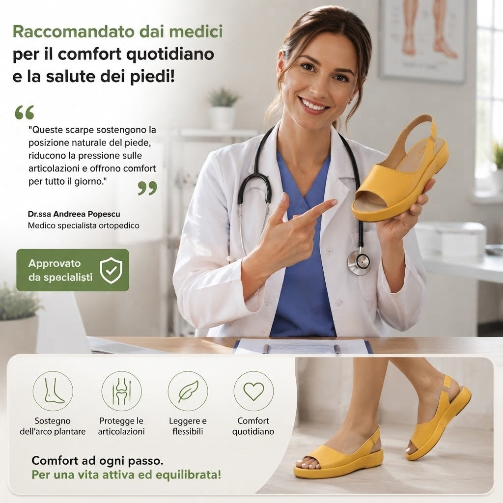 ⏰ Ultimo giorno! Sconto del 50%! Non perderti i sandali ortopedici dal design ergonomico! ✅ Efficace assorbimento degli urti ✅ Comfort e supporto per i tuoi piedi, creati appositamente per le donne.
