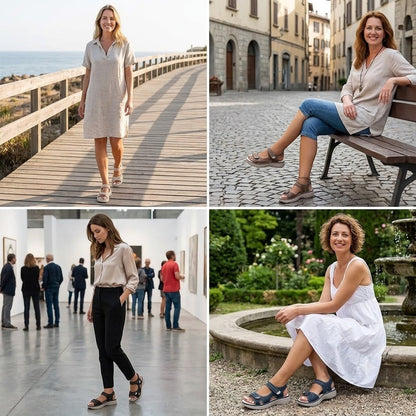 ⏰ Ultimo giorno! Sconto del 50%! Non perderti i sandali ortopedici dal design ergonomico! ✅ Efficace assorbimento degli urti ✅ Comfort e supporto per i tuoi piedi, creati appositamente per le donne.
