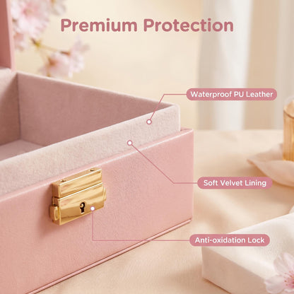 💍 Összekuszálódnak az ékszereid? – Kétszintes minimalista ékszeres doboz európai stílusban!