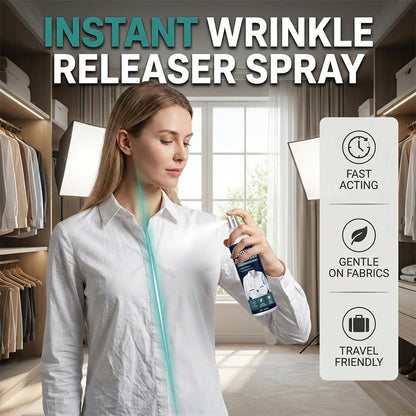 🧳 Az utazás során összegyűrt ruhák kellemetlenek? – Ez a spray gyorsan kisimítja a szöveteket anélkül, hogy vasalóra lenne szükség.