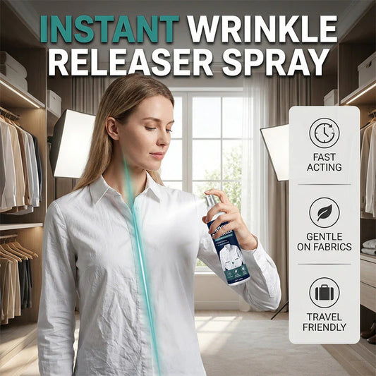 🧳 Az utazás során összegyűrt ruhák kellemetlenek? – Ez a spray gyorsan kisimítja a szöveteket anélkül, hogy vasalóra lenne szükség.
