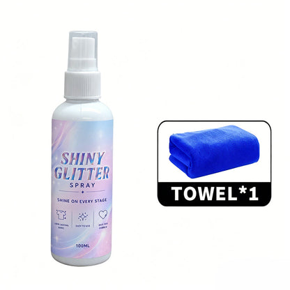 🎉 A hagyományos csillámporok maszatolódnak és nehezen távolíthatók el? – Ez a spray egyenletesen fed és könnyen lemosható!
