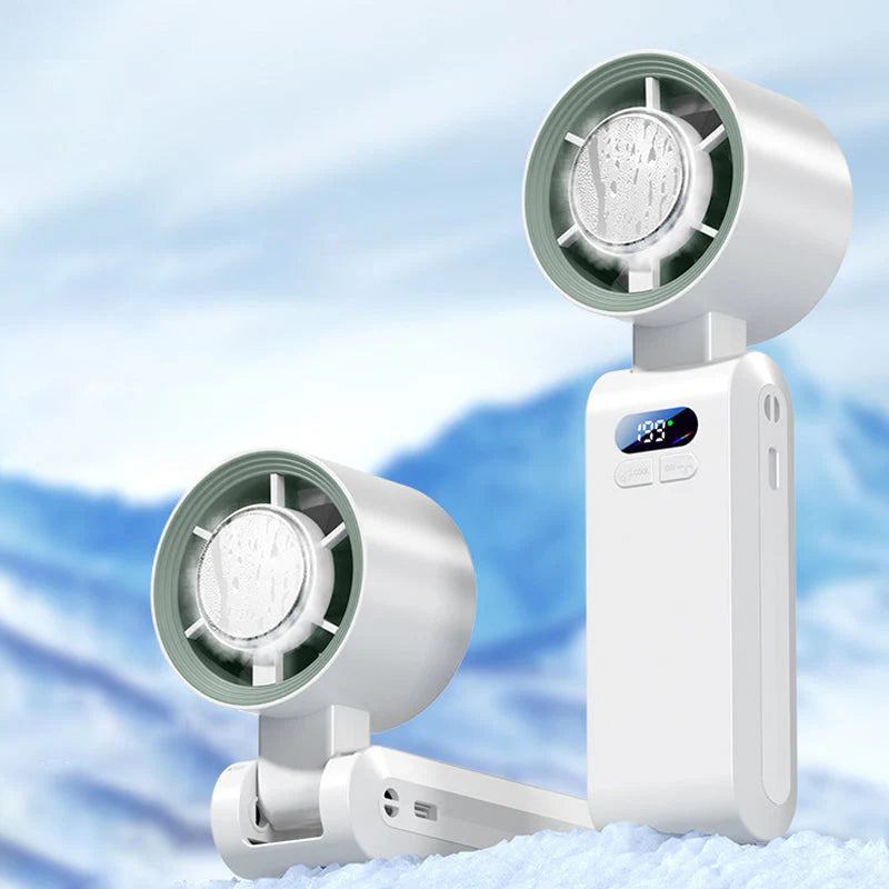 ❄️ Folyamatosan meleged van? – Hordozható permetezős ventilátor – 49% KEDVEZMÉNY!