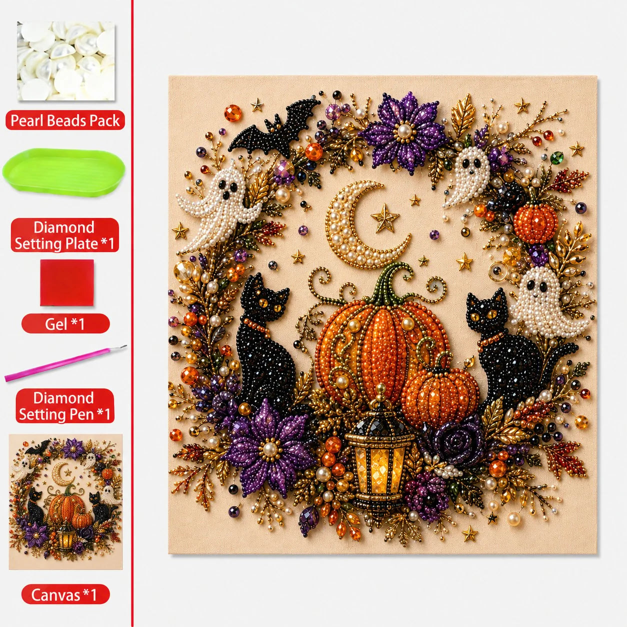 Halloween gyöngyös kézműves készlet | HALLW