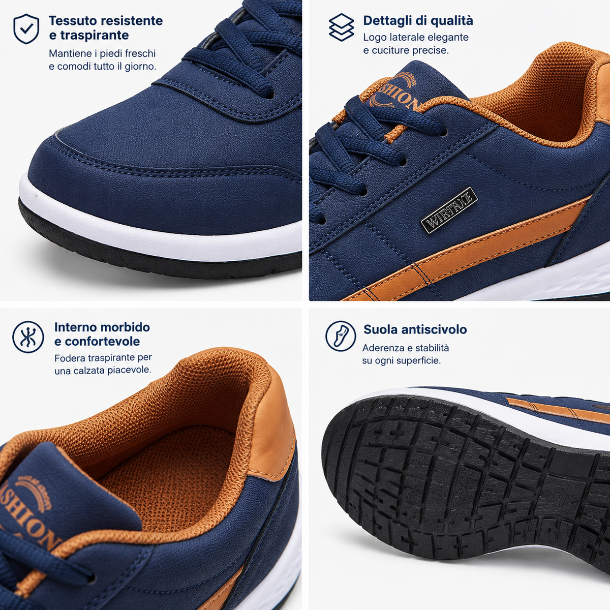 🎁Ultimo giorno per approfittare dello sconto del 50%, non perdertelo! ⏰Realizzate in pelle di vitello australiana🐂Supporto per il piede - allevia il dolore ai piedi✅Impermeabili e antiscivolo, comode da indossare✅Eleganti e versatili.