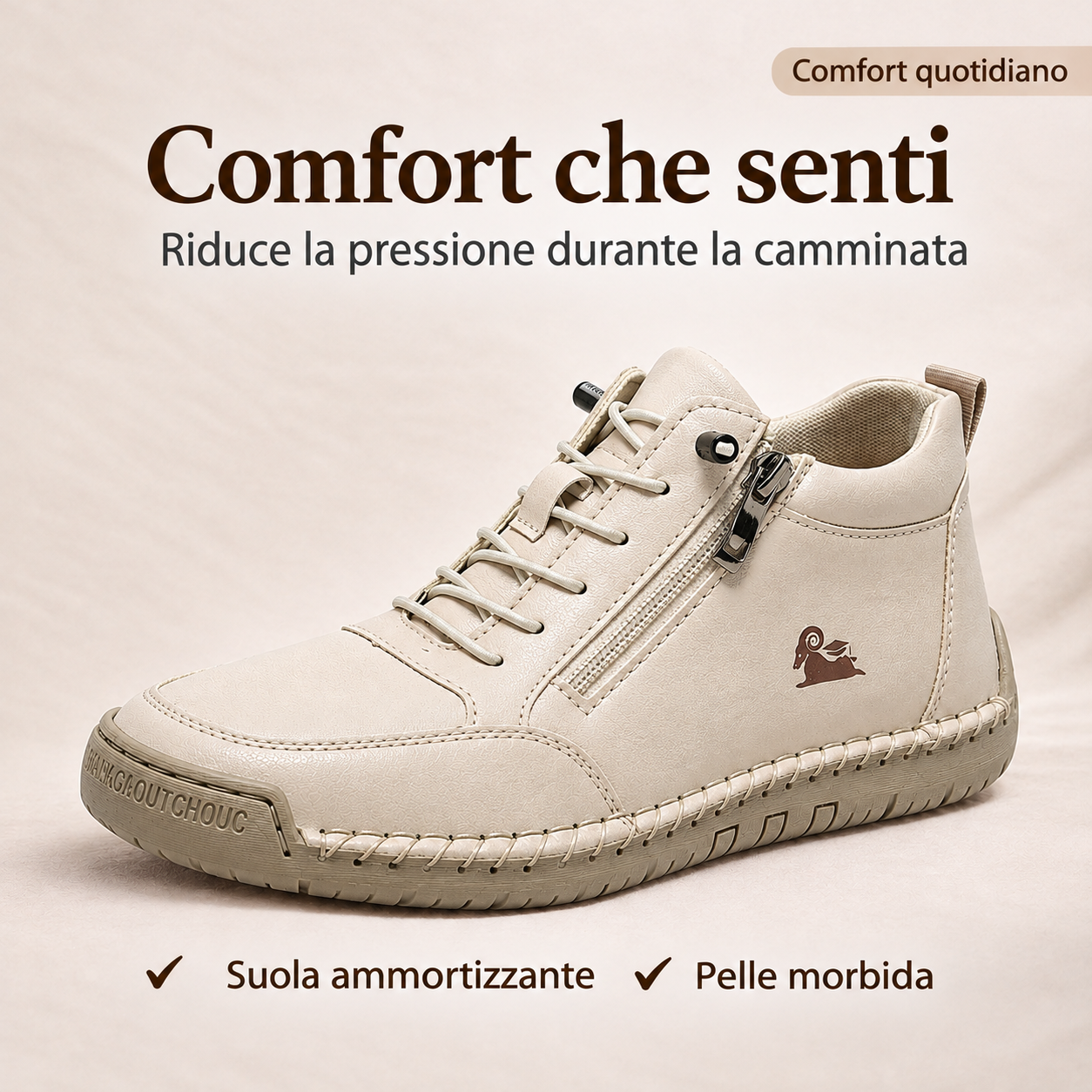 Scarpe da uomo🎁Ultimo giorno per approfittare dello sconto del 50%, non perdertelo! ⏰Realizzate in pelle di vitello australiana🐂Supporto per il piede - allevia il dolore ai piedi✅Impermeabili e antiscivolo, comode da indossare✅Eleganti e versatili.