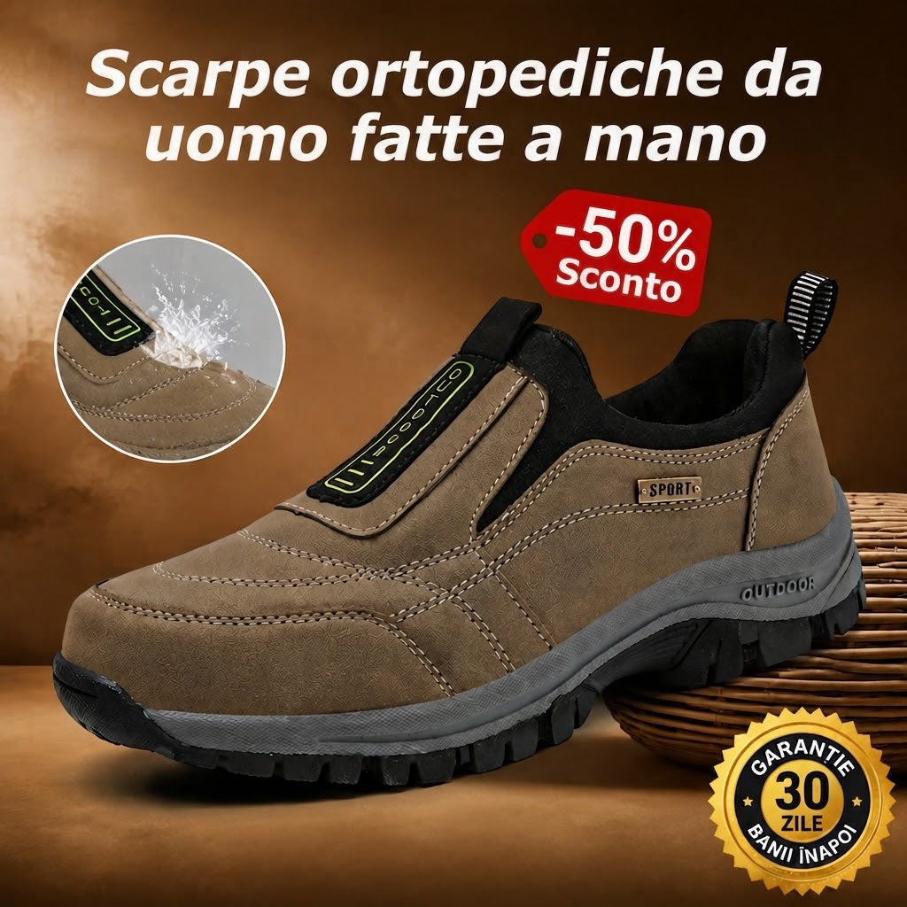 🎁Ultimo giorno per usufruire di uno sconto del 50%! Non perdere questa rara opportunità! ⏰Allevia il dolore al piede e la fascite✅Impermeabili e antiscivolo✅Adatto a tutte le stagioni✅Eleganti e versatili - Scarpe ortopediche in pelle