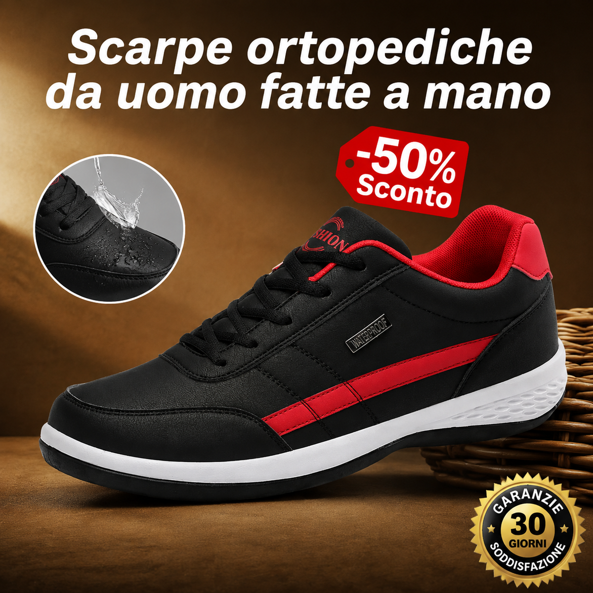 🎁Ultimo giorno per approfittare dello sconto del 50%, non perdertelo! ⏰Realizzate in pelle di vitello australiana🐂Supporto per il piede - allevia il dolore ai piedi✅Impermeabili e antiscivolo, comode da indossare✅Eleganti e versatili.