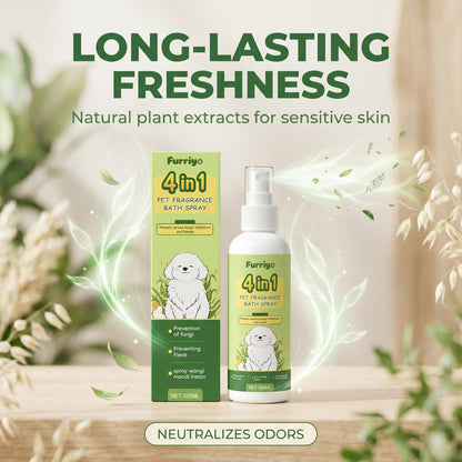 🛁 A rendszeres fürdetés időigényes és macerás? – Ez a spray gyorsan és egyszerűen frissíti fel a kutya szőrét