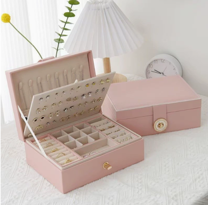 💍 Összekuszálódnak az ékszereid? – Kétszintes minimalista ékszeres doboz európai stílusban!