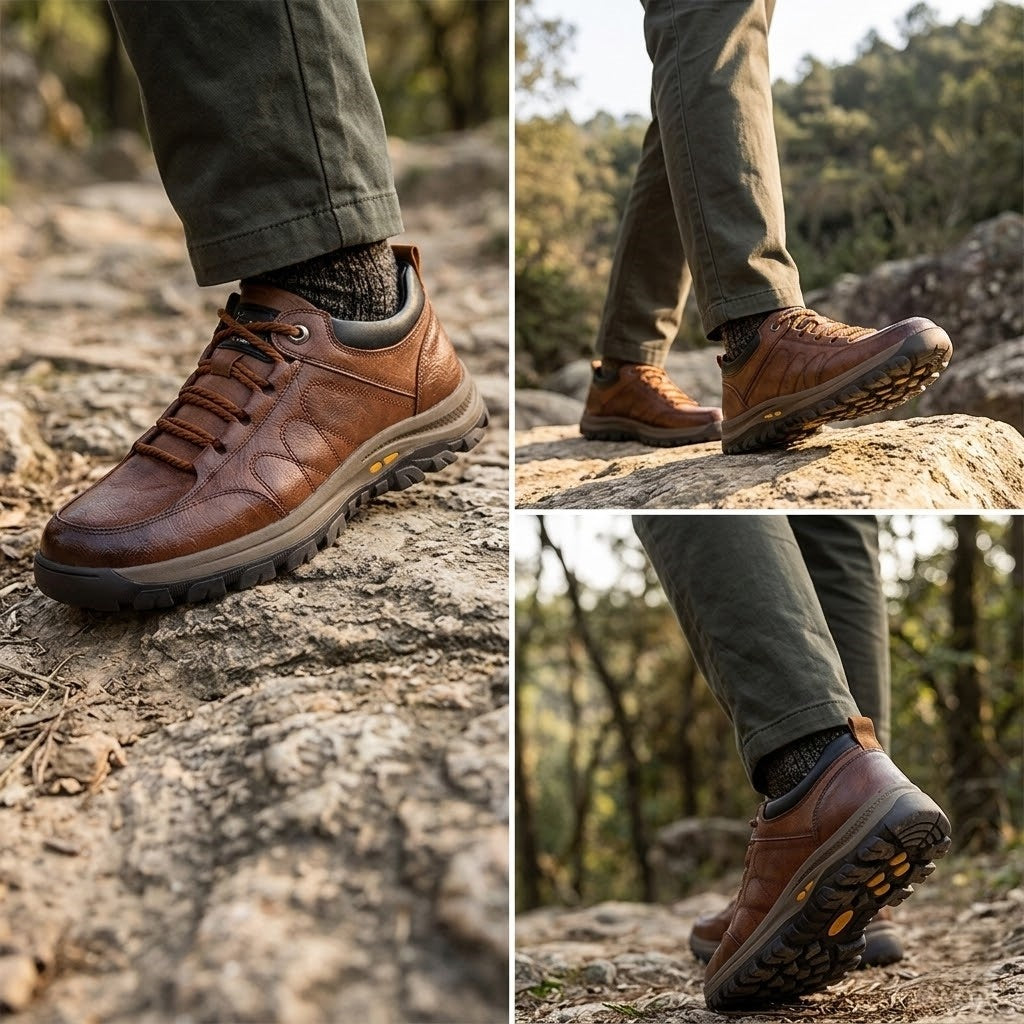 (🎁Offerta a tempo limitato: 50% di sconto, solo per oggi) Scarpe in pelle di vitello italiana cucite a mano 🐂 Morbide e comode, impermeabili e antiscivolo ✅ Supporto per l'arco plantare: camminata confortevole