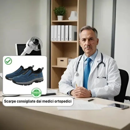 🎁Ultimo giorno per usufruire di uno sconto del 50%! Non perdere questa rara opportunità! ⏰Allevia il dolore al piede e la fascite✅Impermeabili e antiscivolo✅Adatto a tutte le stagioni✅Eleganti e versatili - Scarpe ortopediche in pelle