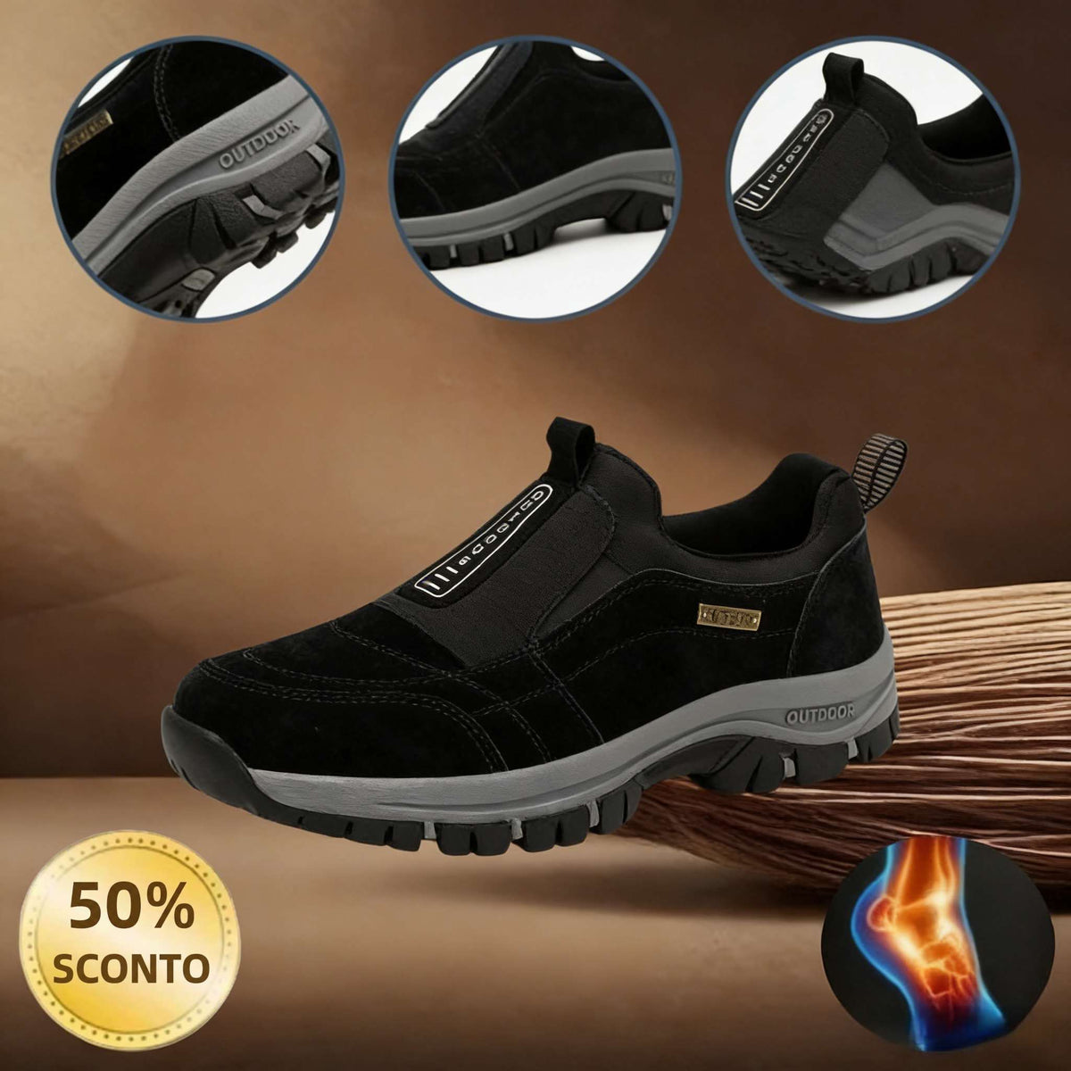 🎁Ultimo giorno per approfittare dello sconto del 50%! Non perdere l'occasione! ⏰ Allevia il dolore ai piedi e la fascite plantare: scarpe ortopediche impermeabili e antiscivolo.